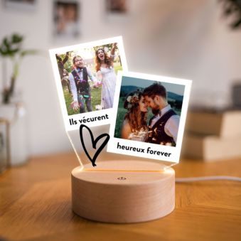 Lampe LED personnalisée design Polaroid