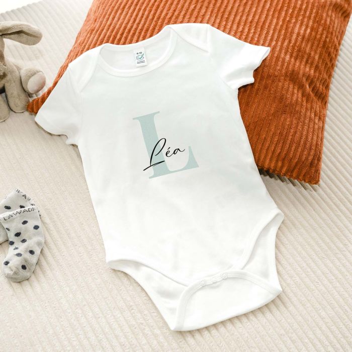 Body bébé personnalisé avec monogramme