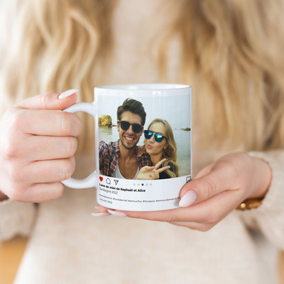 cadeau 20 ans Mug personnalisé - Design Instagram