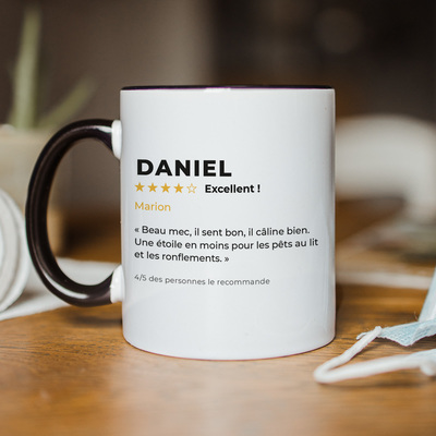 cadeau romantique Tasse personnalisée avec avis client